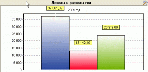 Информационное окно. Доходы и расходы